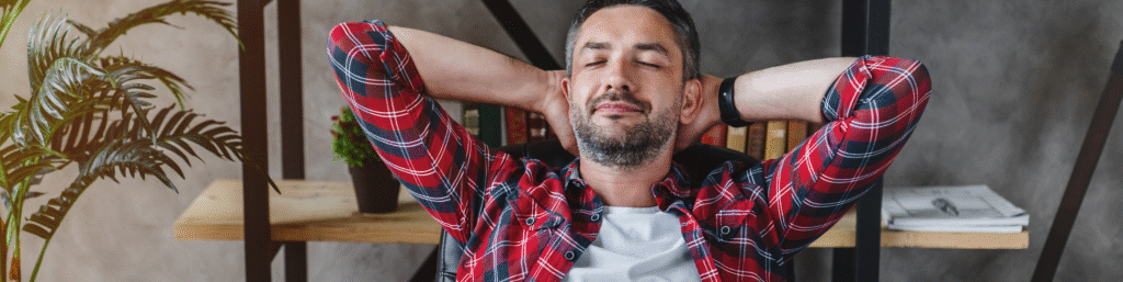 relaxed young man resting from work on laptop hold 2026 01 07 01 23 22 utc